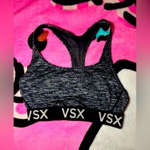 2016  VSX Black and Gray Sports Bra
